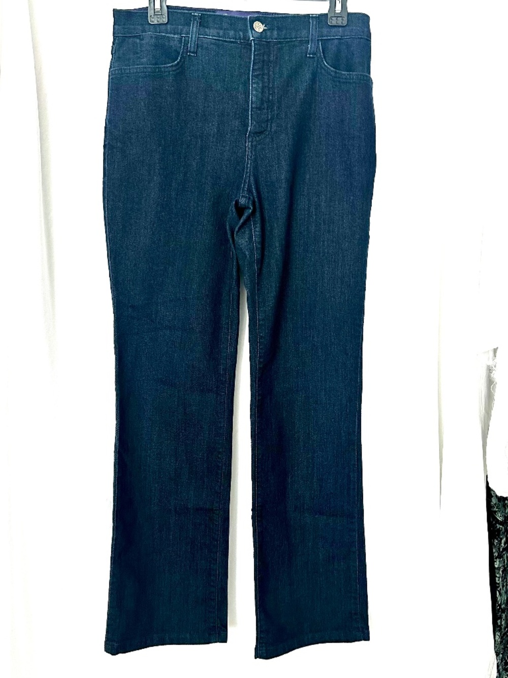 NYDJ Not Your Daughters Jeans Sz 8 Dark Wash Embellished Back Pockets